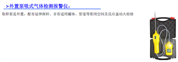 外置泵气体检测报警仪
